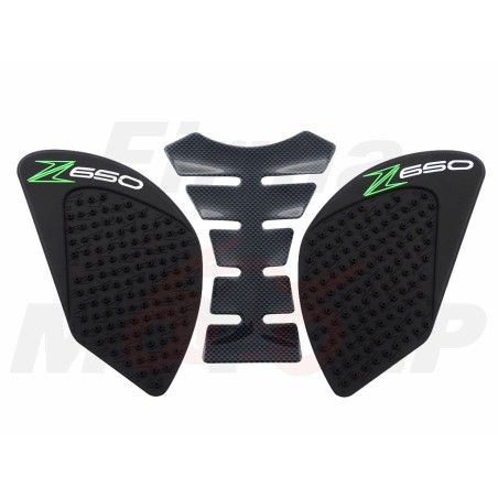 TANK PAD + OSŁONY BOCZNE ZBIORNIKA SIDE GRIP KAWASAKI Z650 Z 650 Z-650 roczniki 2017-2018