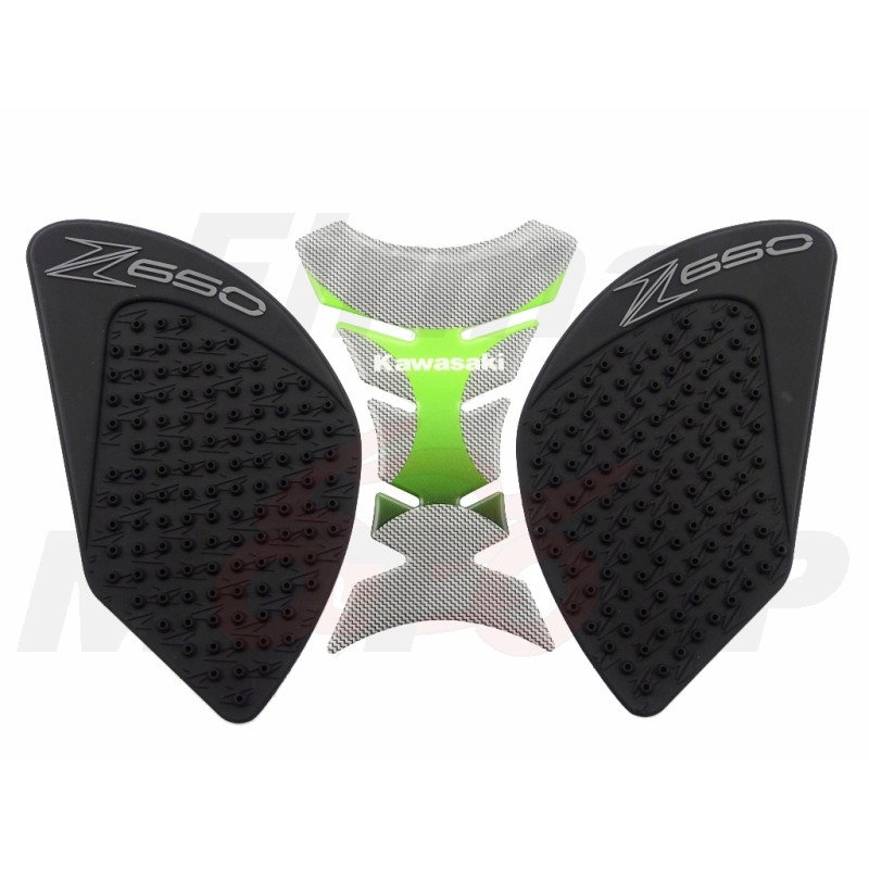 TANK PAD + OSŁONY BOCZNE ZBIORNIKA SIDE GRIP KAWASAKI Z650 Z 650 Z-650 roczniki 2017-2018