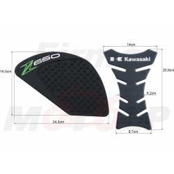 TANK PAD + OSŁONY BOCZNE ZBIORNIKA SIDE GRIP KAWASAKI Z650 Z 650 Z-650 roczniki 2017-2018