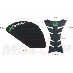 TANK PAD + OSŁONY BOCZNE ZBIORNIKA SIDE GRIP KAWASAKI Z650 Z 650 Z-650 roczniki 2017-2018