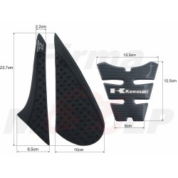 TANK PAD +OSŁONY BOCZNE ZBIORNIKA SIDE GRIP KAWASAKI Z800 Z 800 Z-800 roczniki 2013-2016