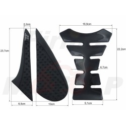 TANK PAD +OSŁONY BOCZNE ZBIORNIKA SIDE GRIP KAWASAKI Z800 Z 800 Z-800 roczniki 2013-2016