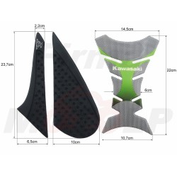 TANK PAD +OSŁONY BOCZNE ZBIORNIKA SIDE GRIP KAWASAKI Z800 Z 800 Z-800 roczniki 2013-2016