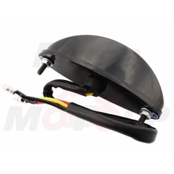 TYLNA LAMPA TYŁ LED UNIWERSALNA BIAŁA CZARNY POŁYSK HOMOLOGACJA E8