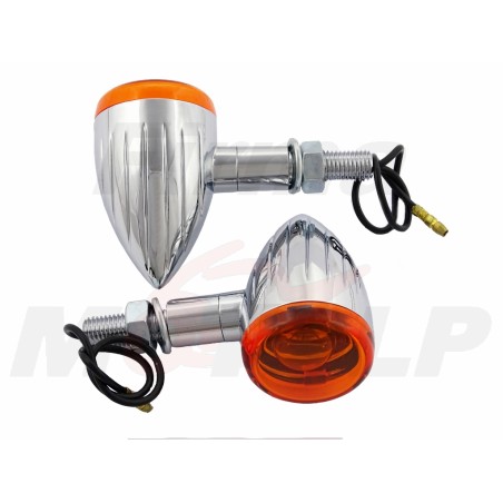 MIGACZE KIERUNKOWSKAZY KIERUNKI UNIWERSALNE CHROMOWANE METALOWE 12V 23W