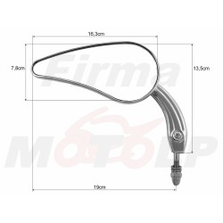 LUSTRA LUSTERKA METAL HARLEY DAVIDSON HD CHROM 8MM