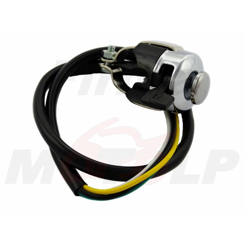 WŁĄCZNIK KLAKSONU ŚWIATEŁ KILL SWITCH PRZEŁĄCZNIK DIP CHROM NA KIEROWNICĘ 22MM