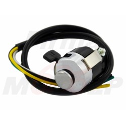 WŁĄCZNIK KLAKSONU ŚWIATEŁ KILL SWITCH PRZEŁĄCZNIK DIP CHROM NA KIEROWNICĘ 22MM