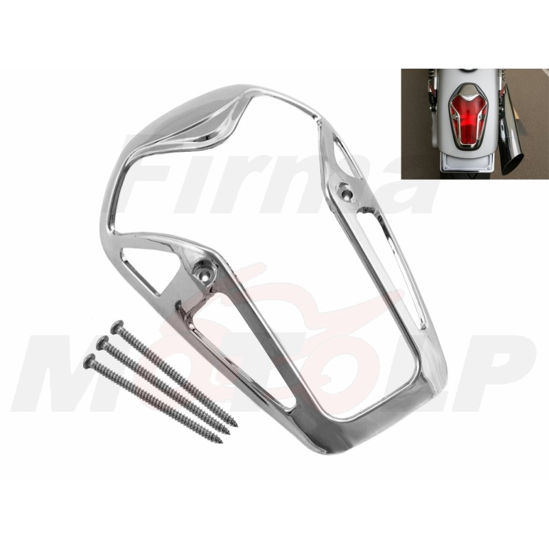 CHROMOWANA NAKŁADKA NA TYLNĄ LAMPĘ TYŁ GRILL OSŁONA HONDA VTX 1300 VTX 1800 CUSTOM