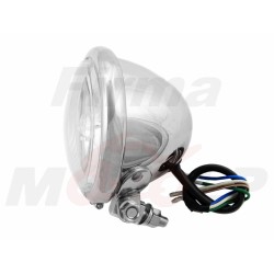 REFLEKTOR LIGHTBAR PRZEDNIA LAMPA PRZÓD HALOGEN 4,5 CALA CHROM METAL HOMOLOGACJA E11