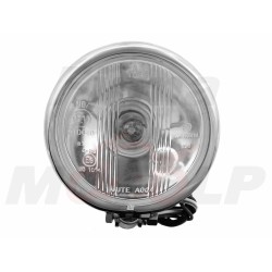 REFLEKTOR LIGHTBAR PRZEDNIA LAMPA PRZÓD HALOGEN 4,5 CALA CHROM METAL HOMOLOGACJA E11