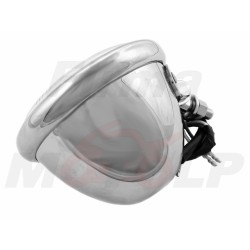 REFLEKTOR LIGHTBAR PRZEDNIA LAMPA PRZÓD HALOGEN 4,5 CALA CHROM METAL HOMOLOGACJA E11