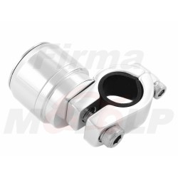 ZEGAREK MOTOCYKLOWY Z BIAŁĄ TARCZĄ NA KIEROWNICĘ 22MM / 25,4MM 1 CAL