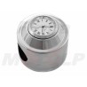 ZEGAREK MOTOCYKLOWY CHROM METAL BUSOLA Z BIAŁĄ TARCZĄ NA KIEROWNICĘ 25,4MM 1 CAL CALOWĄ