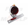 TYLNA LAMPA TYŁ NA BŁOTNIK BOBBER CAFE RACER CHROM METAL Z UCHWYTEM TABLICY REJESTRACYJNEJ