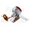 TYLNA LAMPA TYŁ NA BŁOTNIK BOBBER CAFE RACER CHROM METAL Z UCHWYTEM TABLICY REJESTRACYJNEJ