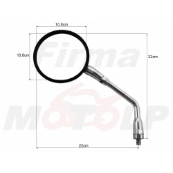 LUSTERKA CHROM METAL KAWASAKI EN 500 VN 500 800 900 VULCAN HOMOLOGACJA E4