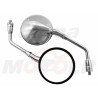LUSTRA LUSTERKA CHROM METAL M10 10MM CHOPPER DRAG KLASYK HOMOLOGACJA E4