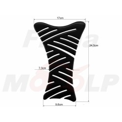 CENTRALNY TANK PAD TANKPAD NAKLEJKA NA ZBIORNIK BAK PALIWA CZARNY WYCINANY