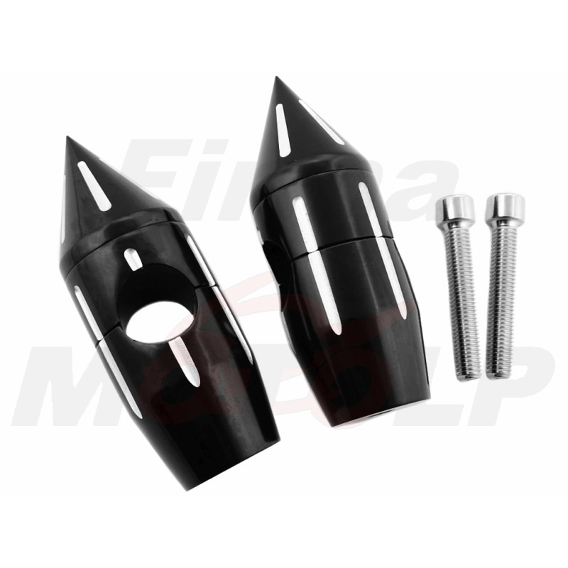 CZARNE UCHWYTY MOCOWANIA RISERY DO KIEROWNICY 25,4MM 1 CAL CALOWEJ