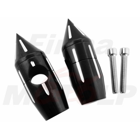 CZARNE UCHWYTY MOCOWANIA RISERY DO KIEROWNICY 25,4MM 1 CAL CALOWEJ