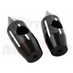 CZARNE UCHWYTY MOCOWANIA RISERY DO KIEROWNICY 25,4MM 1 CAL CALOWEJ