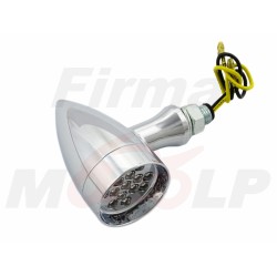 KIERUNKOWSKAZY MIGACZE CHROMOWANE METALOWE LEDOWE 12V 1W HOMOLOGACJA E11