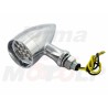 KIERUNKOWSKAZY MIGACZE CHROMOWANE METALOWE LEDOWE 12V 1W HOMOLOGACJA E11