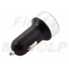 SREBRNA ŁADOWARKA POD GNIAZDO ZAPALNICZKI 2x USB QC 3.0 12V / 24V + WOLTOMIERZ