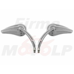 LUSTRA LUSTERKA CHROMOWANE METALOWE M10 10MM CHOPPER DRAG CRUISER KLASYK