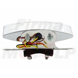 TYLNA LAMPA TYŁ LED LEDOWA NA BŁOTNIK BIAŁA CHROMOWANA HOMOLOGACJA E11