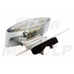 TYLNA LAMPA TYŁ LED LEDOWA NA BŁOTNIK BIAŁA CHROMOWANA HOMOLOGACJA E11