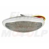 TYLNA LAMPA TYŁ LED LEDOWA BIAŁA CHROMOWANA 12V 1W/0,3W HOMOLOGACJA E11