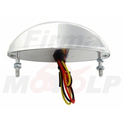 TYLNA LAMPA TYŁ LED LEDOWA BIAŁA CHROMOWANA 12V 1W/0,3W HOMOLOGACJA E11