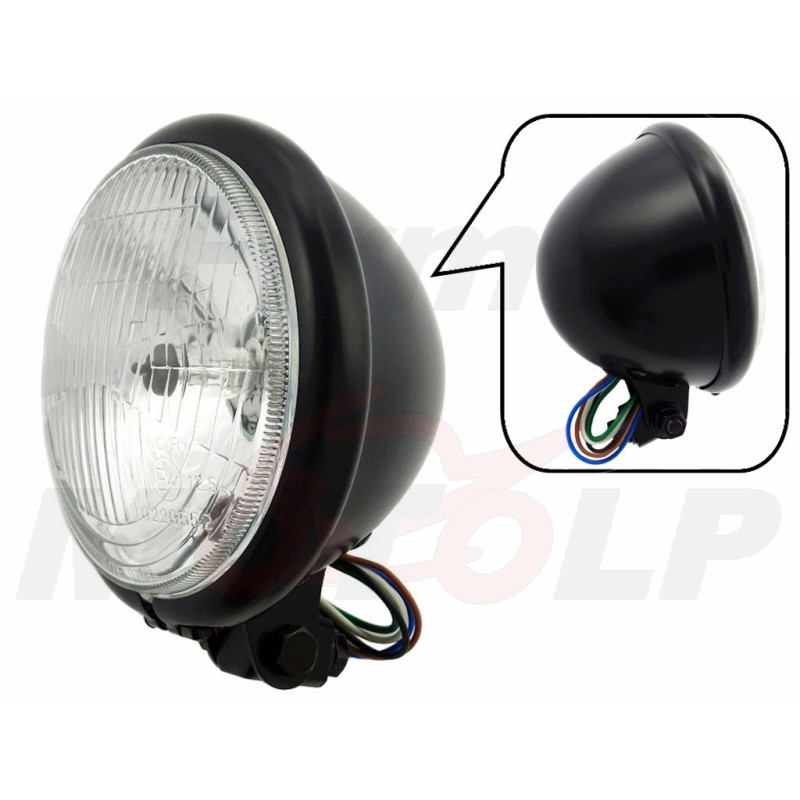 REFLEKTOR LIGHTBAR PRZEDNIA LAMPA PRZÓD 5,5 CALA CZARNY MAT HOMOLOGACJA E4 HC/R (halogenowe mijania lub drogowe)