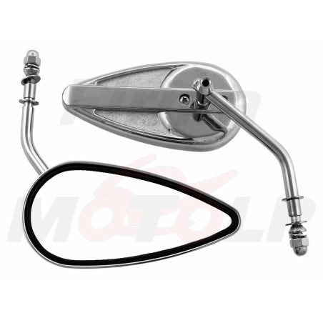 LUSTRA LUSTERKA CHROM / SREBRNE METAL ZWYKŁE HARLEY DAVIDSON HD H-D M8 8MM