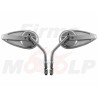 LUSTRA LUSTERKA CHROM / SREBRNE METAL ZWYKŁE HARLEY DAVIDSON HD H-D M8 8MM