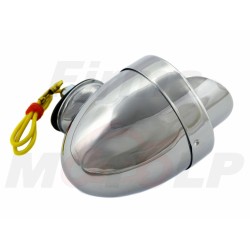 MINI LIGHTBARY Z DASZKIEM METALOWE CHROM POMARAŃCZOWE KIERUNKOWSKAZY JAJKO