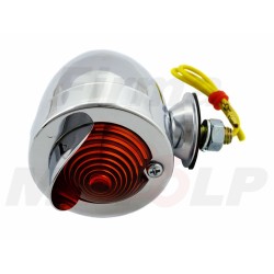 MINI LIGHTBARY Z DASZKIEM METAL CHROM CZERWONE TYLNE ŚWIATŁA TYŁ JAJKO