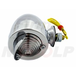 MINI LIGHTBARY Z DASZKIEM METAL CHROM BIAŁY KLOSZ KIERUNKOWSKAZY JAJKO