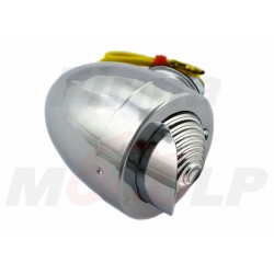 MINI LIGHTBARY Z DASZKIEM METAL CHROM BIAŁY KLOSZ KIERUNKOWSKAZY JAJKO