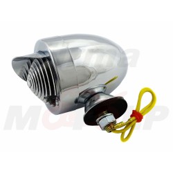 MINI LIGHTBARY Z DASZKIEM METAL CHROM BIAŁY KLOSZ KIERUNKOWSKAZY JAJKO