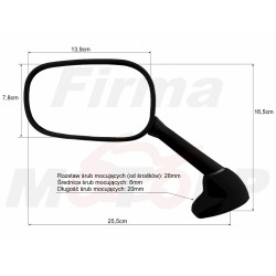 LUSTRA LUSTERKA CZARNE YAMAHA YZF 600 R6 YZF 1000 R1 roczniki 2000-2002 HOMOLOGACJA E11