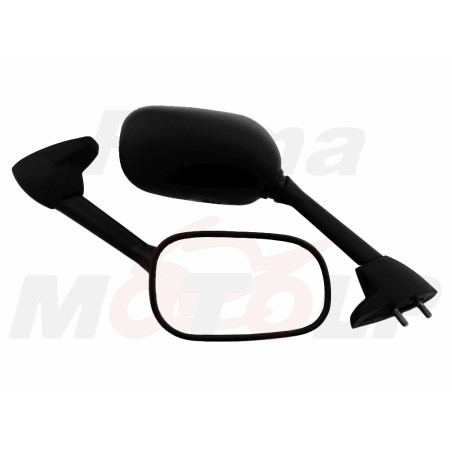 LUSTRA LUSTERKA CZARNE YAMAHA YZF 600 R6 YZF 1000 R1 roczniki 2000-2002 HOMOLOGACJA E4