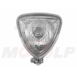 REFLEKTORY LIGHTBARY PRZEDNIE LAMPY PRZÓD TRÓJKĄTNE METAL CHROM H3 12V 55W