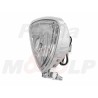 REFLEKTOR LIGHTBAR PRZEDNIA LAMPA PRZÓD TRÓJKĄTNA METAL CHROM H3 12V 55W