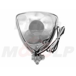 REFLEKTOR LIGHTBAR PRZEDNIA LAMPA PRZÓD TRÓJKĄTNA METAL CHROM H3 12V 55W