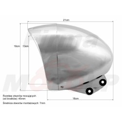 REFLEKTOR PRZEDNIA LAMPA PRZÓD CHROM HONDA VT SHADOW VTX 1300 VTX 1800