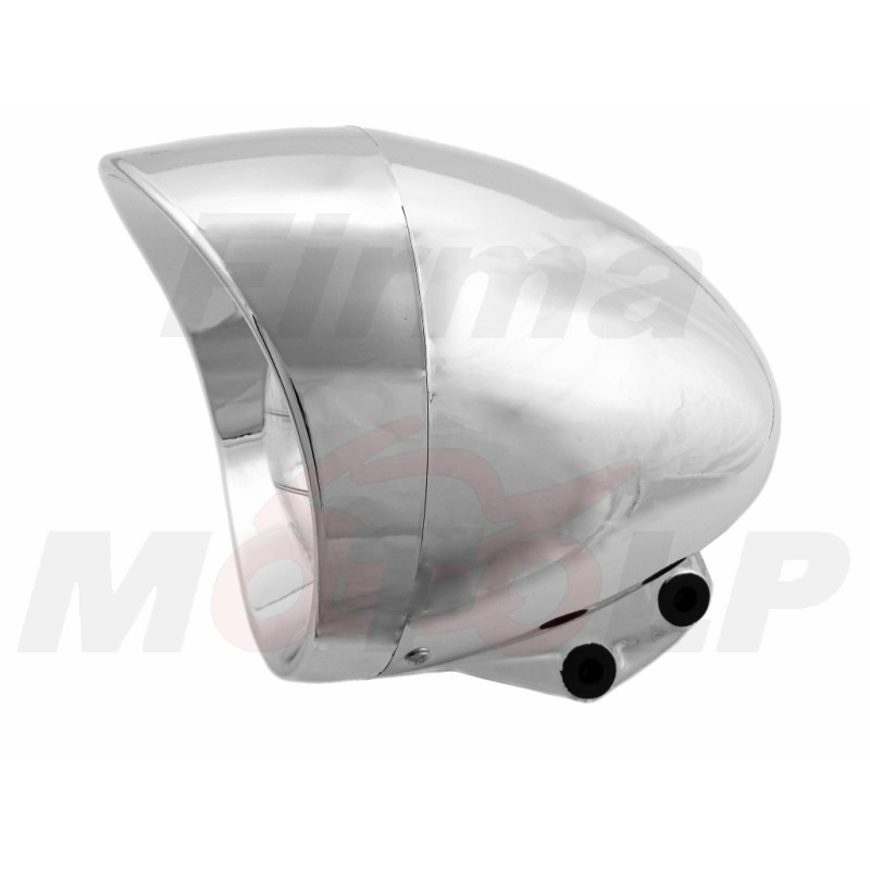 REFLEKTOR PRZEDNIA LAMPA PRZÓD CHROM CHOPPER BOBBER DRAG CRUISER KLASYK