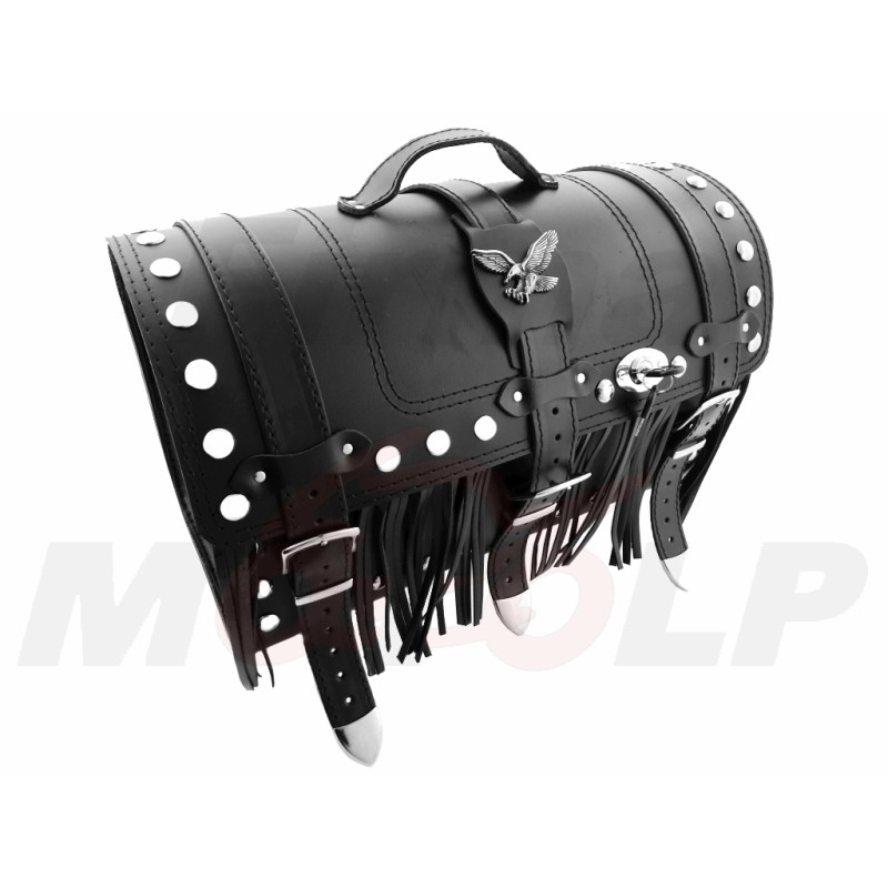 TYLNY CENTRALNY KUFER TYŁ SKÓRZANY Z ZAMKIEM 30L KAWASAKI EL BN 125 250 ELIMINATOR